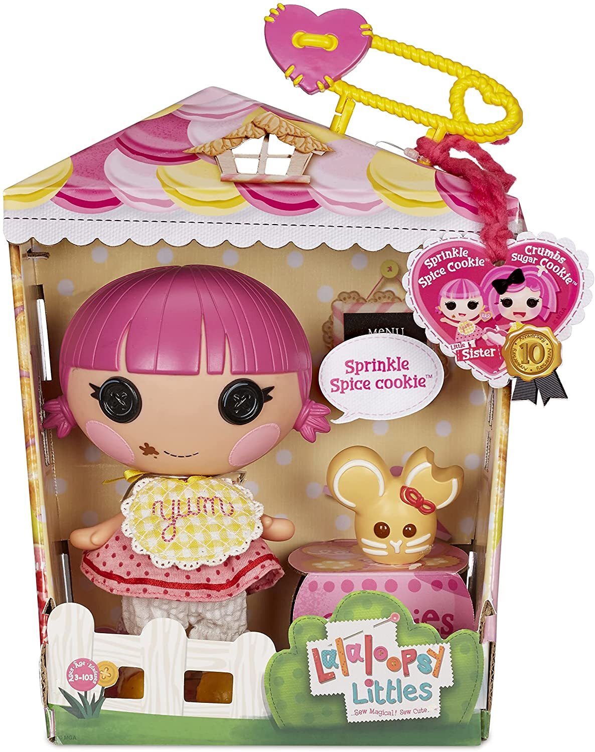 Кукла Lalaloopsy Sprinkle Spice Cookie и мышка 577201 – купить в Москве,  цены в интернет-магазинах на Мегамаркет