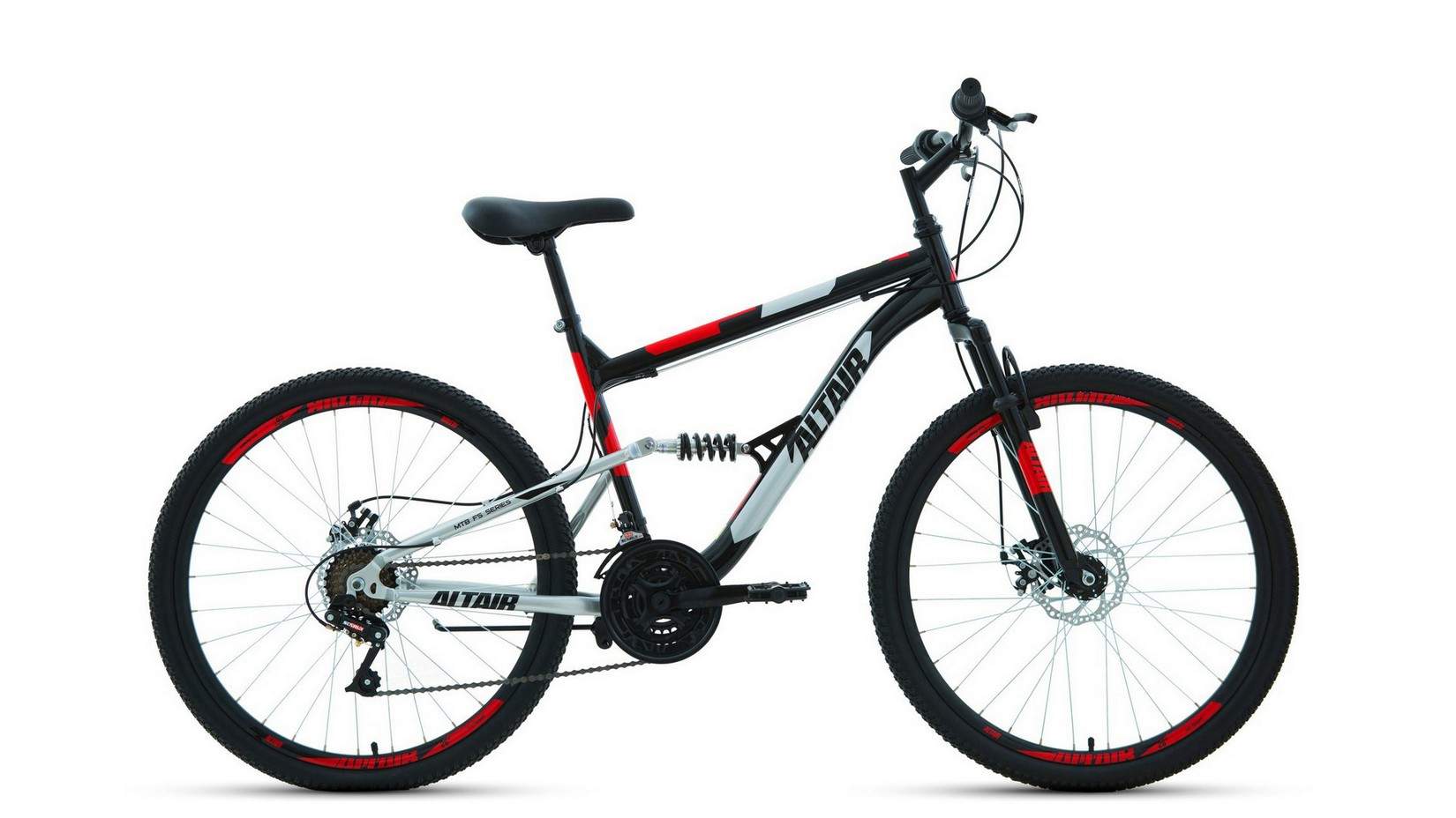 Велосипед Altair MTB FS 26 2.0 Disc 2021 18" черный - купить в Форвард, цена на Мегамаркет