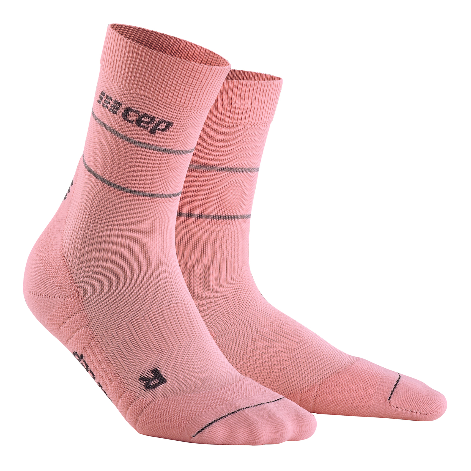 Носки CEP Reflective Crew Socks C103R розовые IV - купить в Венотека, цена на Мегамаркет