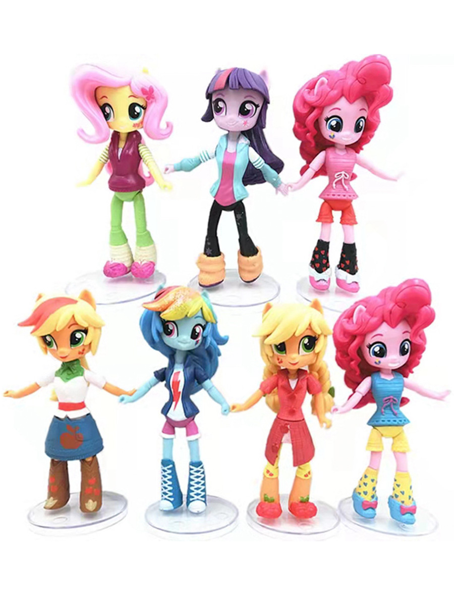 Фигурки StarFriend My Little Pony Май Литл Пони 7 в 1 подставки, 13-14,5 см  - купить в Starfriend, цена на Мегамаркет