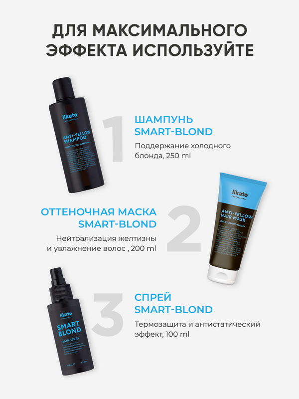 Ликато спрей отзывы. Likato professional маска Smart-blond Anti-Yellow. Likato термозащита для волос. Likato professional спрей солевой для укладки. Likato professional шампунь для св/осветл вол Smart blond.