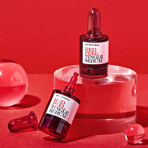 Сыворотка красная. Кислотная сыворотка so natural Red Peel Tingle Serum. Red Peel Tingle Serum. Кислотная сыворотка so natural Red Peel Tingle Serum, 35 мл. Кислотная сыворотка с тингл-эффектом so natural.