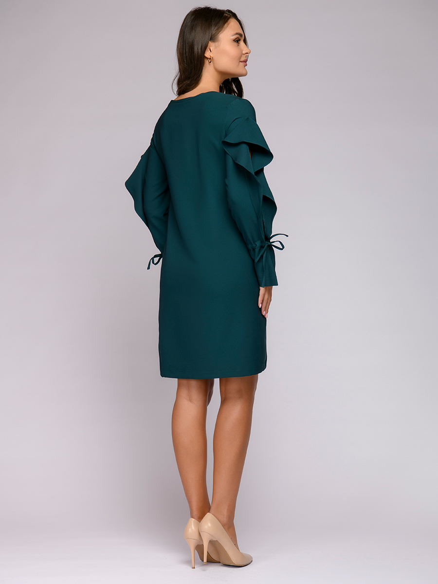 Платье женское 1001dress 0122001-02335BG зеленое 44