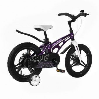 Детский двухколесный велосипед Maxiscoo Cosmic 16" Делюкс, Фиолетовый MSC-C1617D