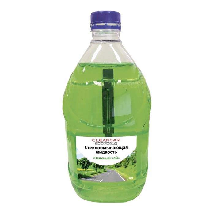 Жидкость стеклоомывателя Cleancar летняя чай NI 4 л