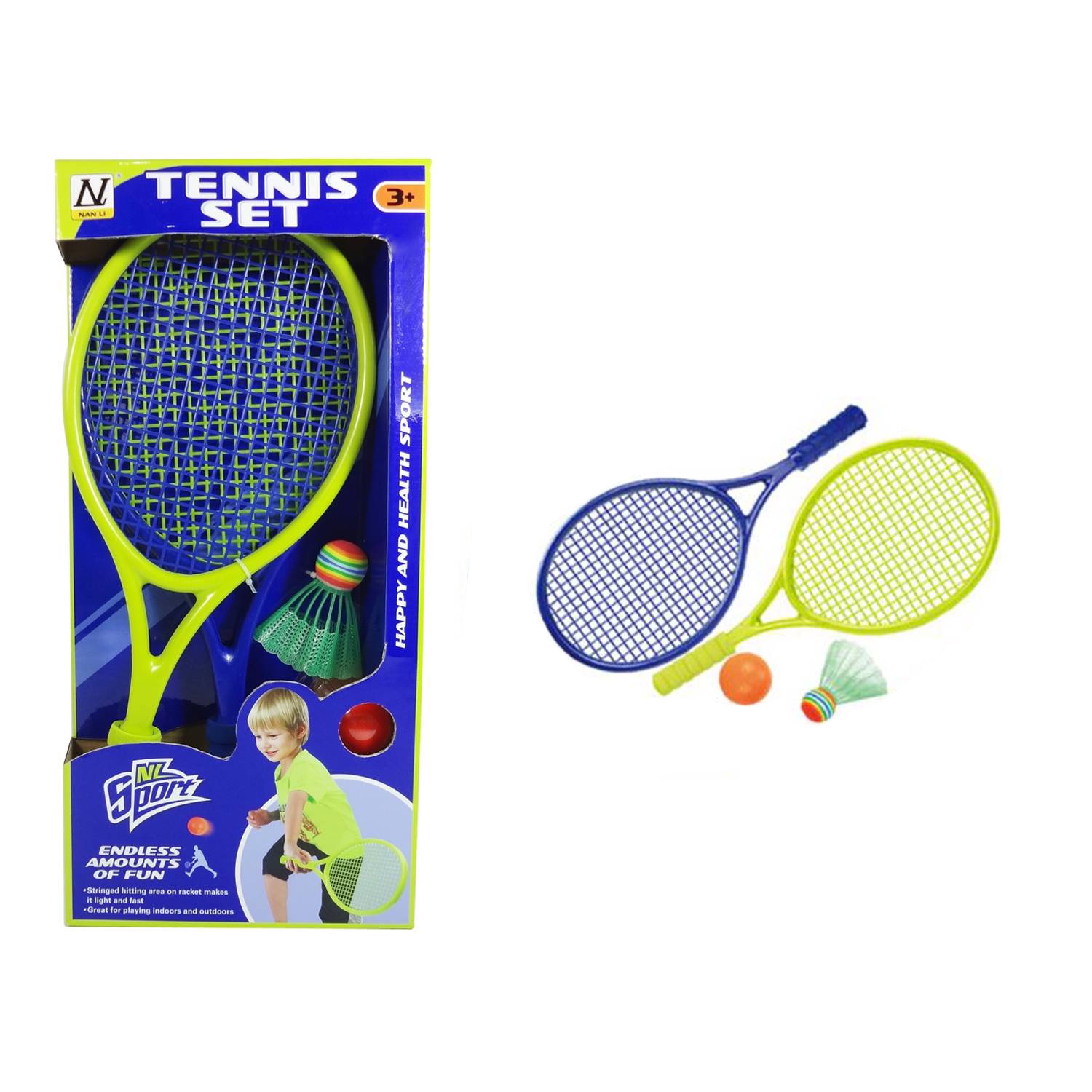 Игровой набор с ракетками Sport Set с воланом и мячом YT1687483 – купить в  Москве, цены в интернет-магазинах на Мегамаркет