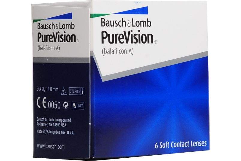 Контактные линзы Bausch & Lomb PureVision 8,6 -1,75 6 шт.