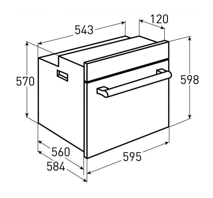 Монтажные размеры духового шкафа встраиваемого