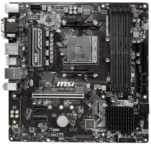 Материнская плата MSI B450M Pro-VDH MAX – купить в Москве, цены в интернет-магазинах на Мегамаркет