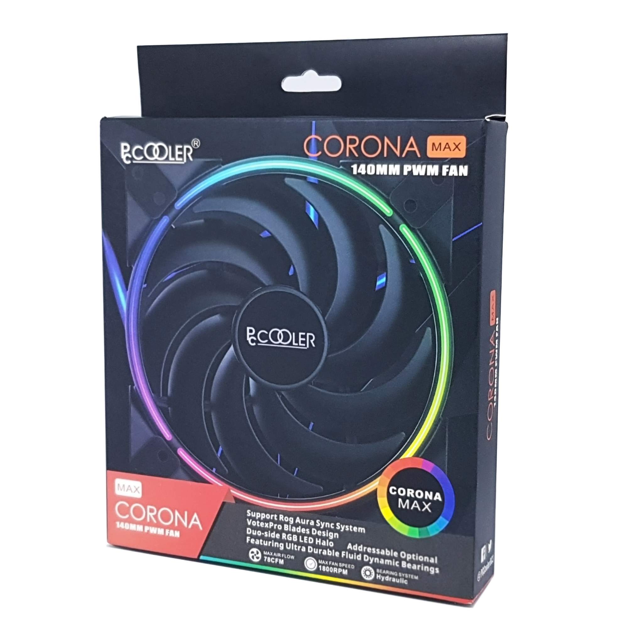 Max 140. Вентилятор PCCOOLER Corona. PCCOOLER Corona Max FRGB. PCCOOLER Corona RGB. PCCOOLER Corona Kit Aura sync.