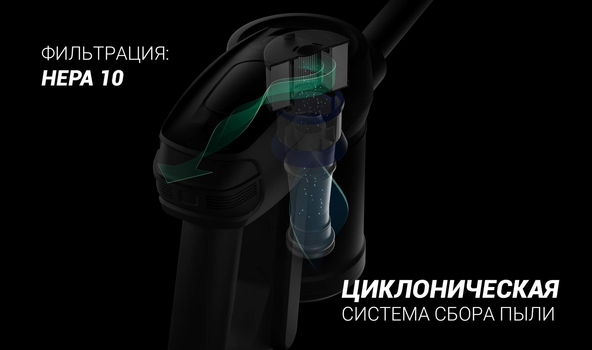 Пылесос вертикальный polaris pvcs 1102 handstickpro черный