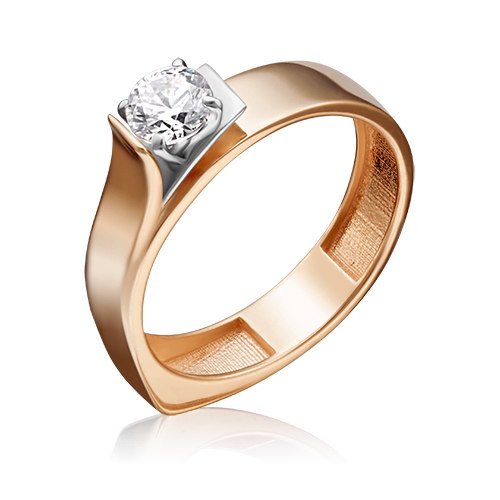 Кольцо из золота с фианитом р.16 PLATINA jewelry 01-5181-00-501-1111-67