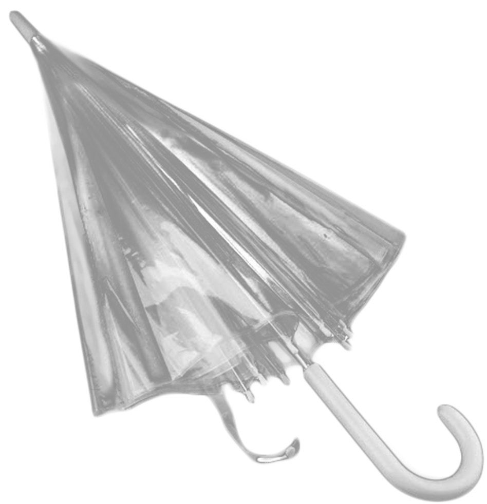 Зонт-трость унисекс механический Эврика 2z035382.60 прозрачный