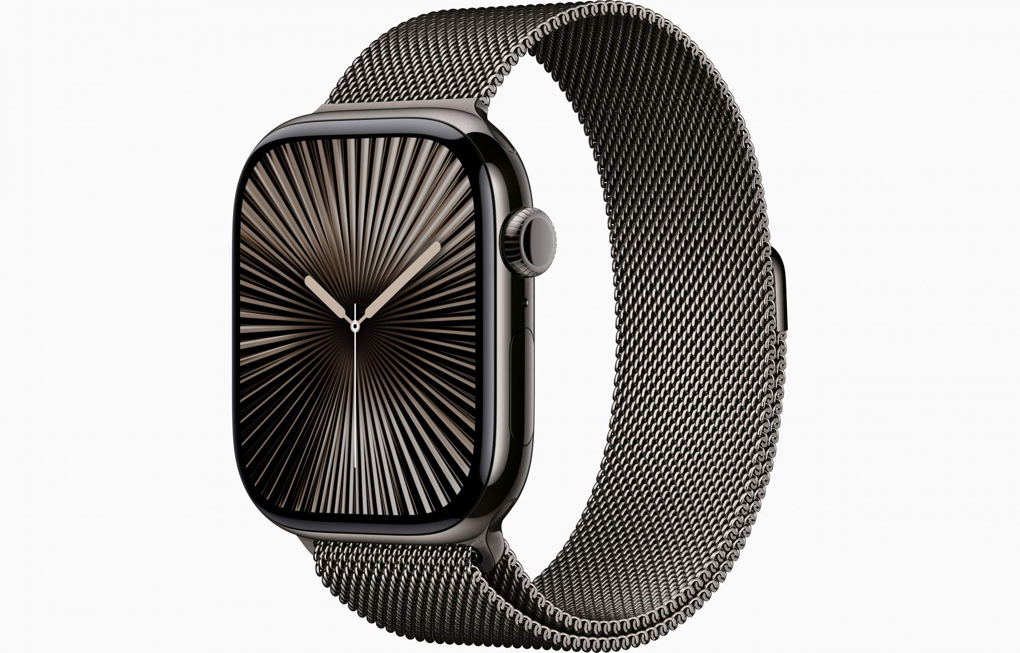 Часы Apple Watch Series 10 Titanium Slate 46mm GPS+Cell Milanese Loop Slate M/L, купить в Москве, цены в интернет-магазинах на Мегамаркет