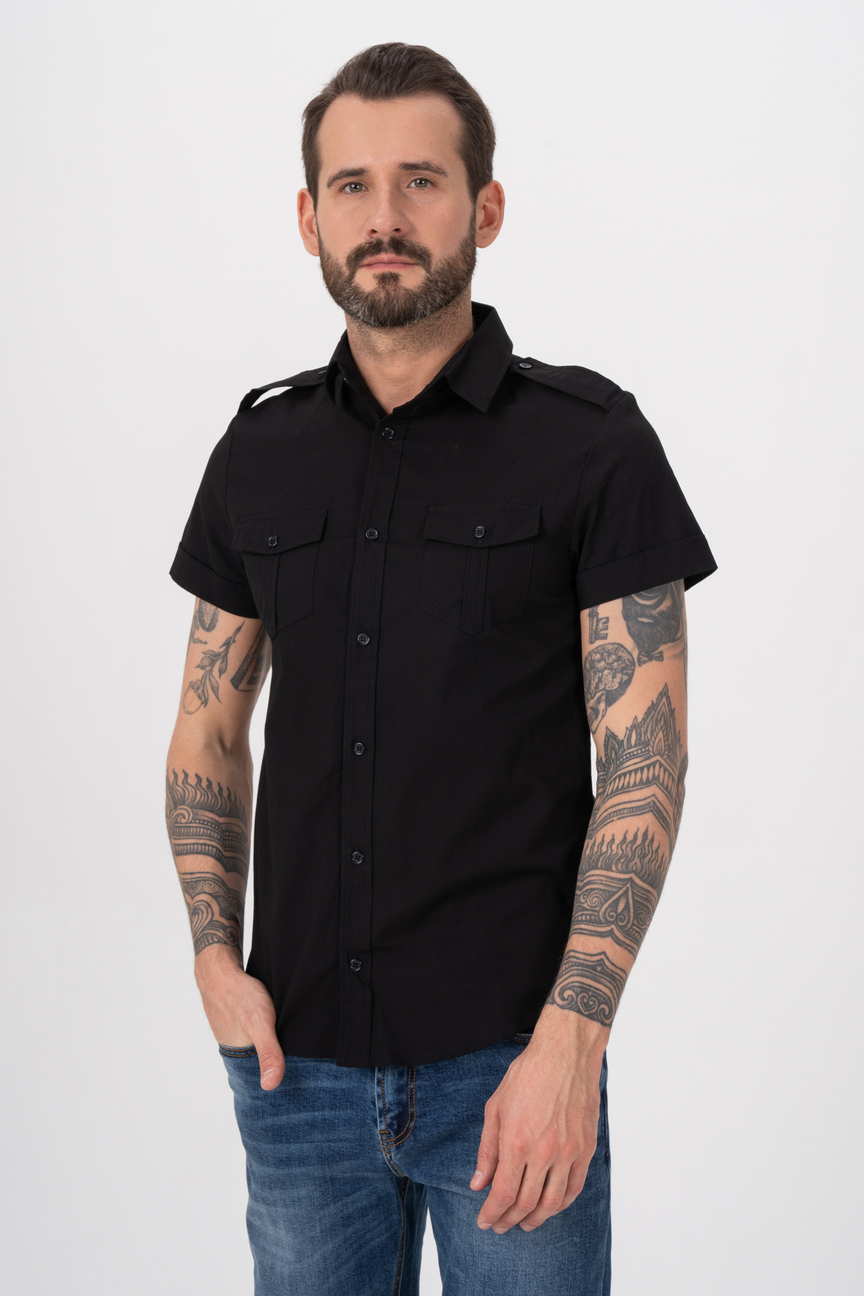 Рубашка мужская Envy Lab R018 черная 50