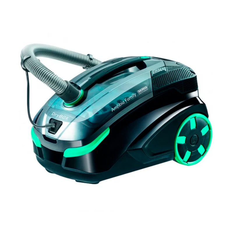 Пылесос THOMAS DryBOX Amfibia Family черный, зеленый, купить в Москве ...