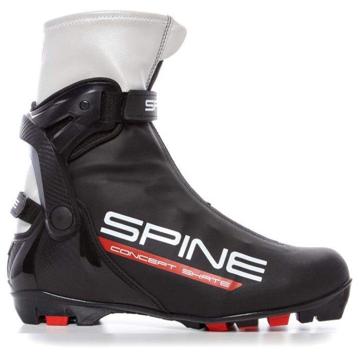 Лыжные ботинки SPINE NNN Concept Skate (296-22) (черный/красный) (43) - купить в Фирменный магазин велосипедов Forward, цена на Мегамаркет