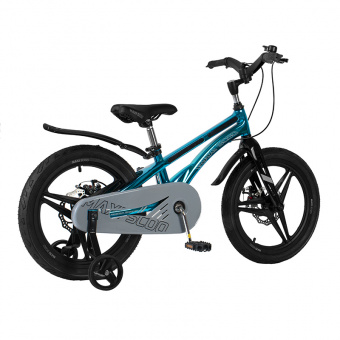 Детский двухколесный велосипед Maxiscoo Ultrasonic 18" Делюкс, Аквамарин MSC-U1803D