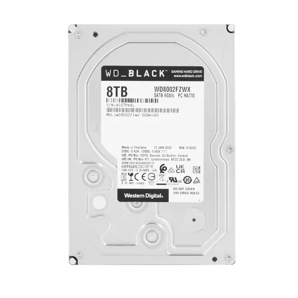 Жесткий диск WD Black 8 ТБ (WD8002FZWX) - купить в Москве, цены в интернет-магазинах Мегамаркет