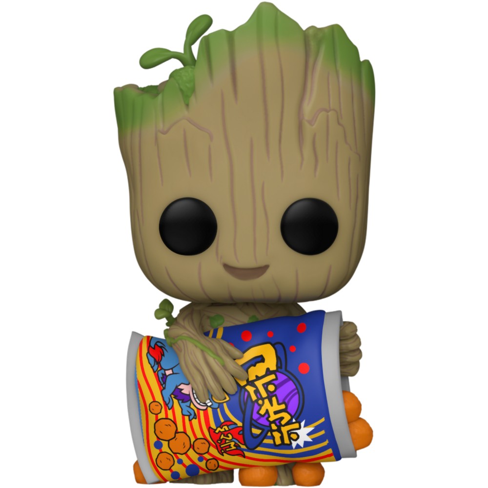 Купить фигурка Funko POP! Bobble Marvel I Am Groot Groot With Cheese Puffs 70654, цены на Мегамаркет