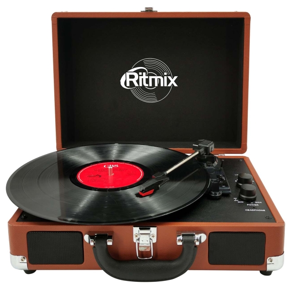 Проигрыватель виниловых пластинок Ritmix LP-160B Brown, купить в Москве, цены в интернет-магазинах на Мегамаркет