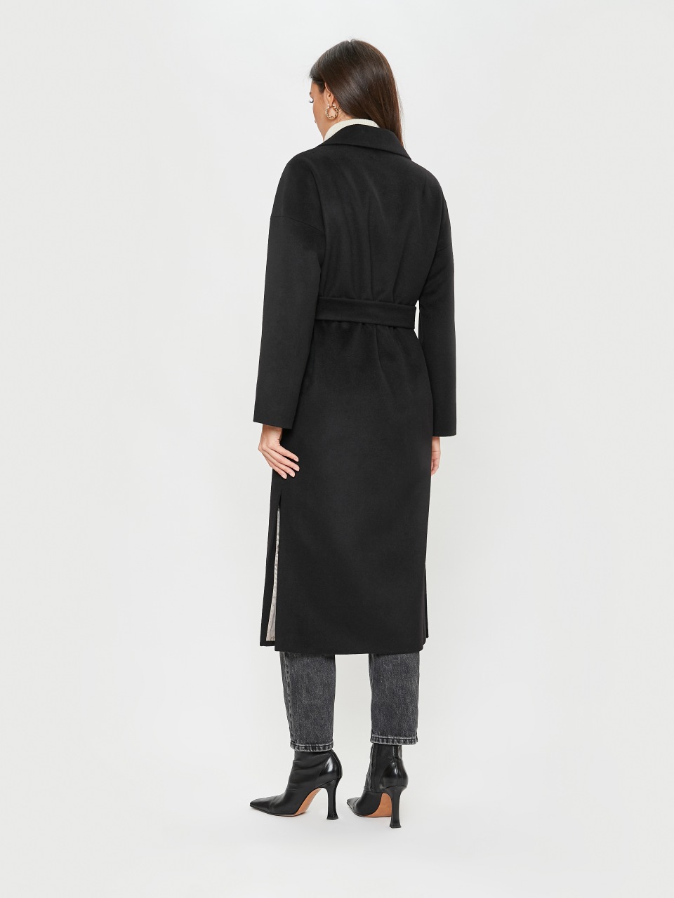 Пальто женское ElectraStyle 6-2121-289 черное 50 RU
