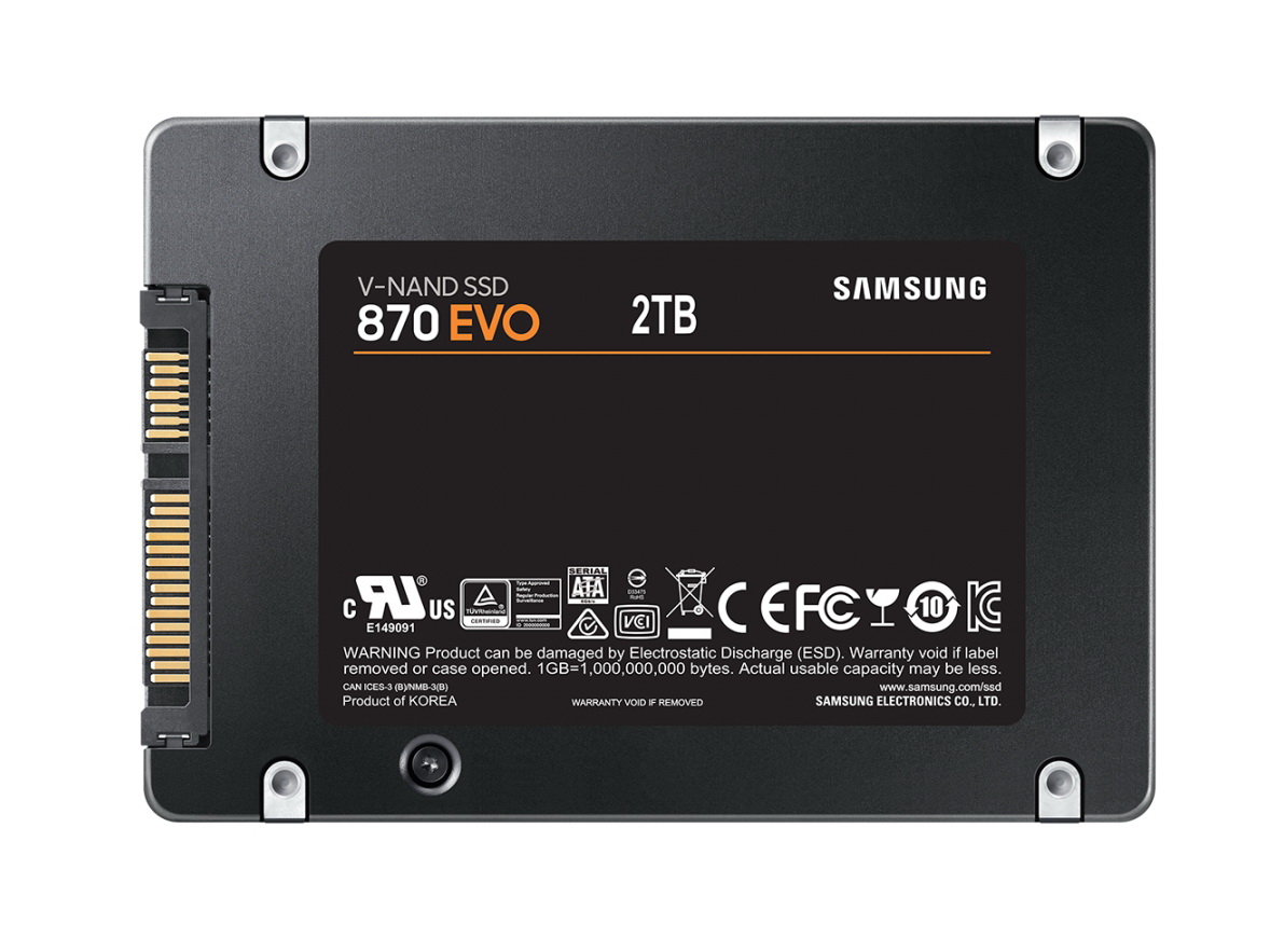 SSD диск Samsung 870 EVO 2ТБ (MZ-77E2T0BW)