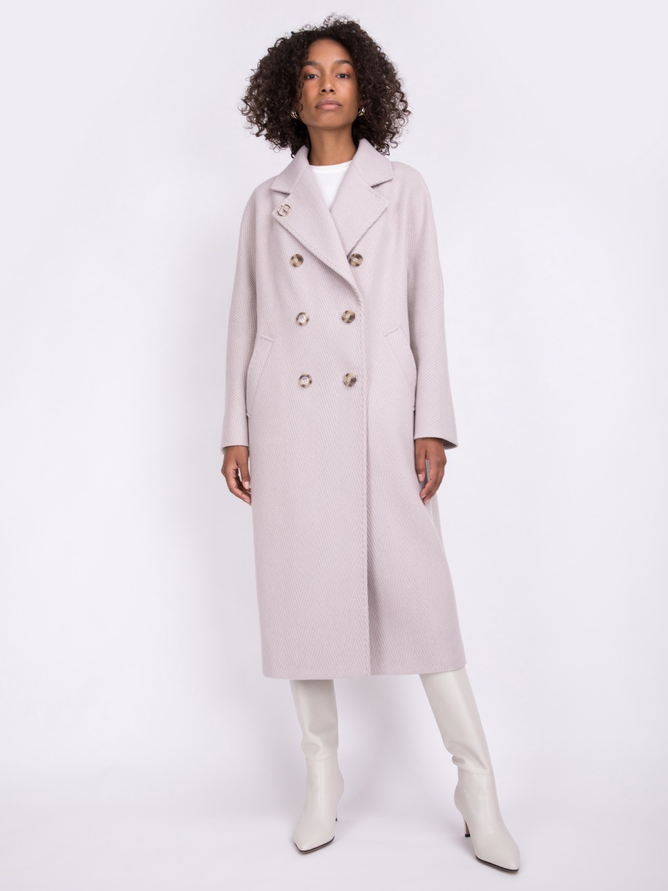 Пальто женское ElectraStyle 5-8117/3т-0166 розовое 50 RU