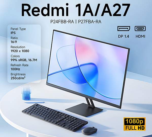 23.8" Монитор Xiaomi Redmi Display P24FBB-RA 1A 100Hz IPS, купить в Москве, цены в интернет-магазинах на Мегамаркет