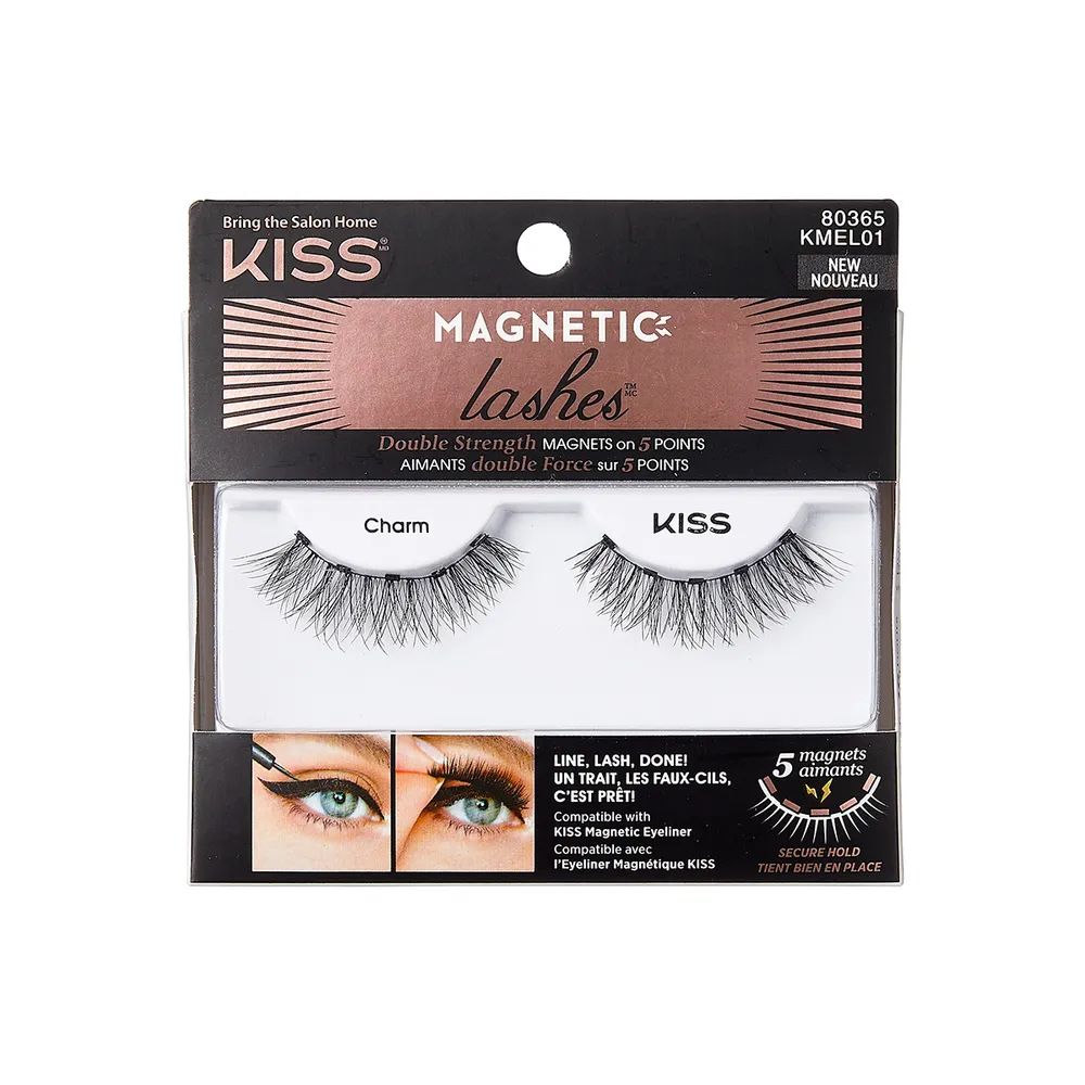 Купить накладные ресницы Kiss Charm Magnetic Eyeliner Lash (KMEL01), цены  на Мегамаркет | Артикул: 100028365781