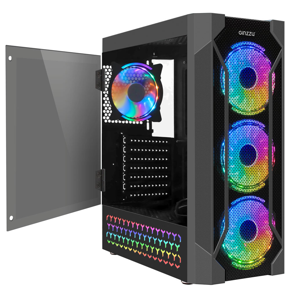 Ginzzu rgb. Корпус Ginzzu sl400 Fan RGB*4 S.Light. Корпус Ginzzu sl400 черный. Ginzzu sl400 RGB Black. Ginzzu sl350 Fan RGB*3.
