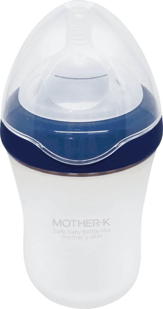 Силиконовая бутылочка Mother-K Blueberry синий 260 мл в ассортименте