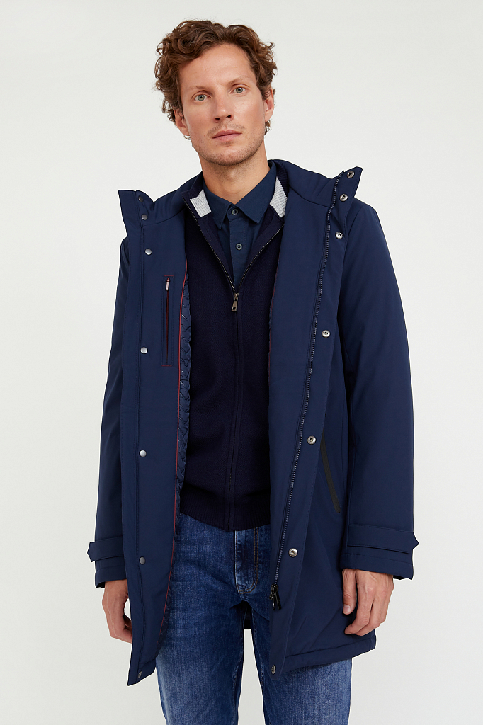Куртка мужская Finn Flare A20-21007 синяя 48