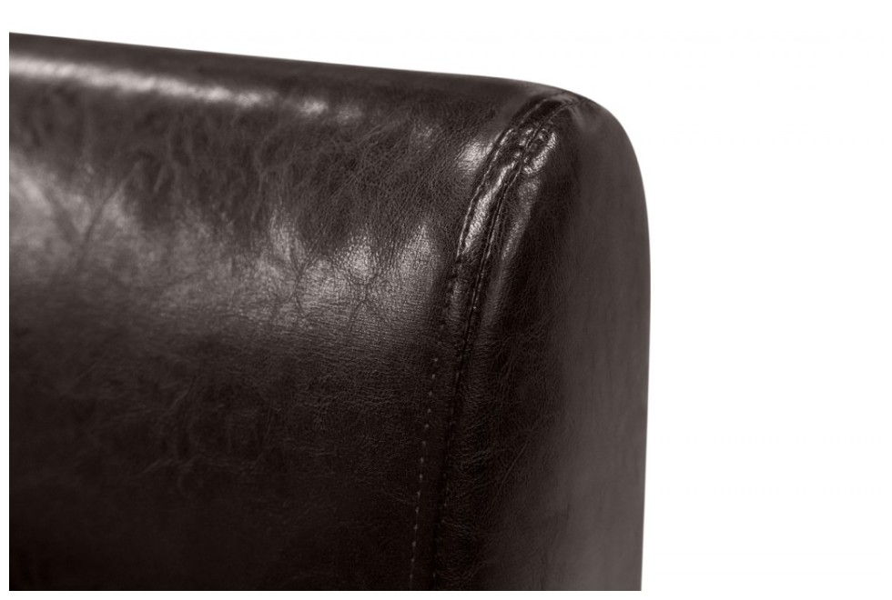 Кресло Мягкий офис, Классик Экокожа Oslo, темно-коричневый