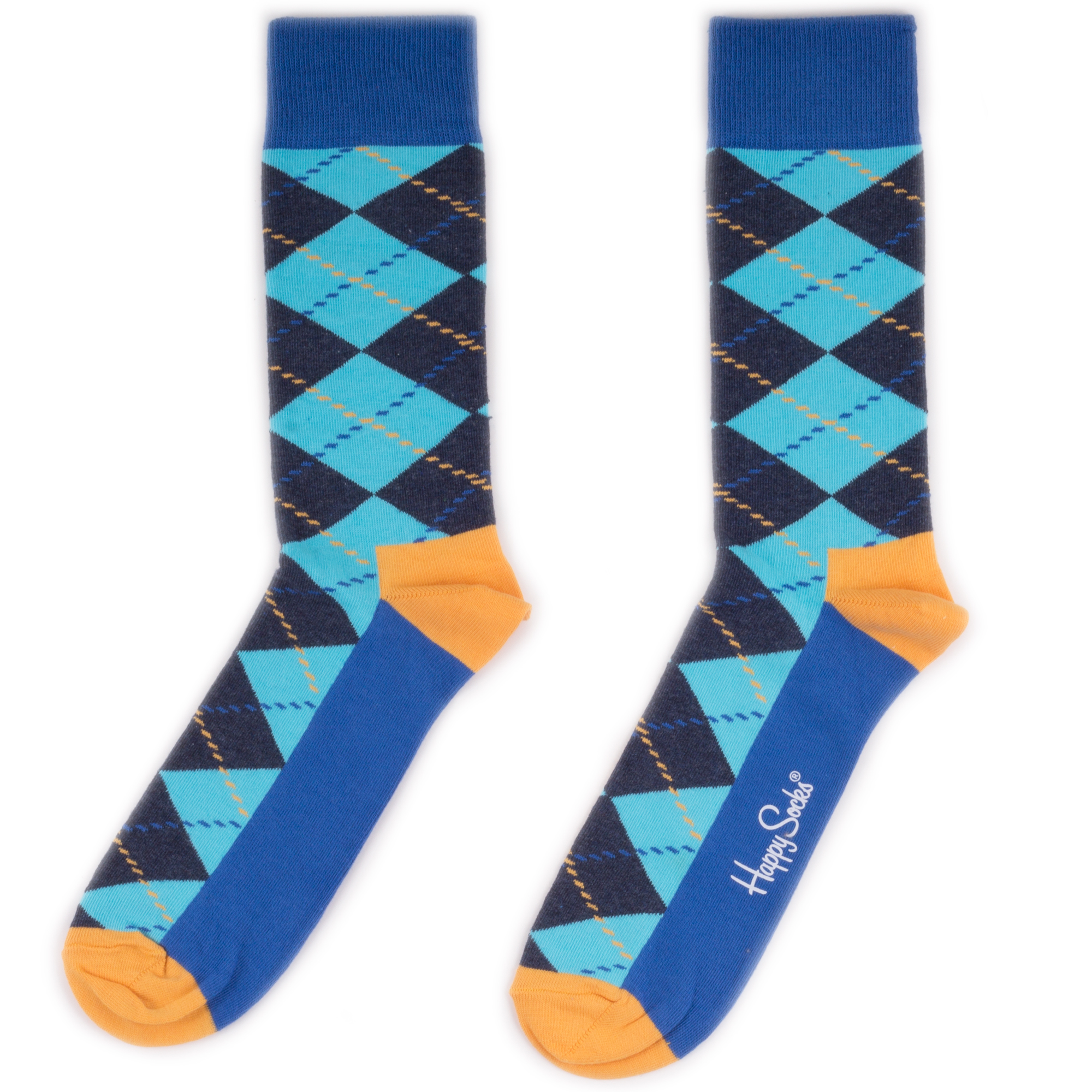 Носки Happy Socks Argyle синие 41-46