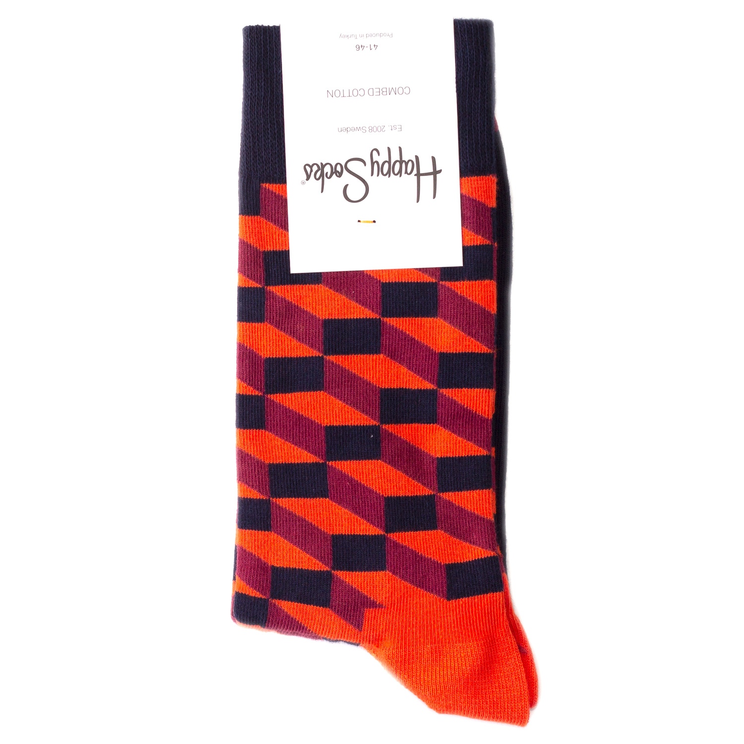 Носки унисекс Happy Socks Filled Optic красные 41-46