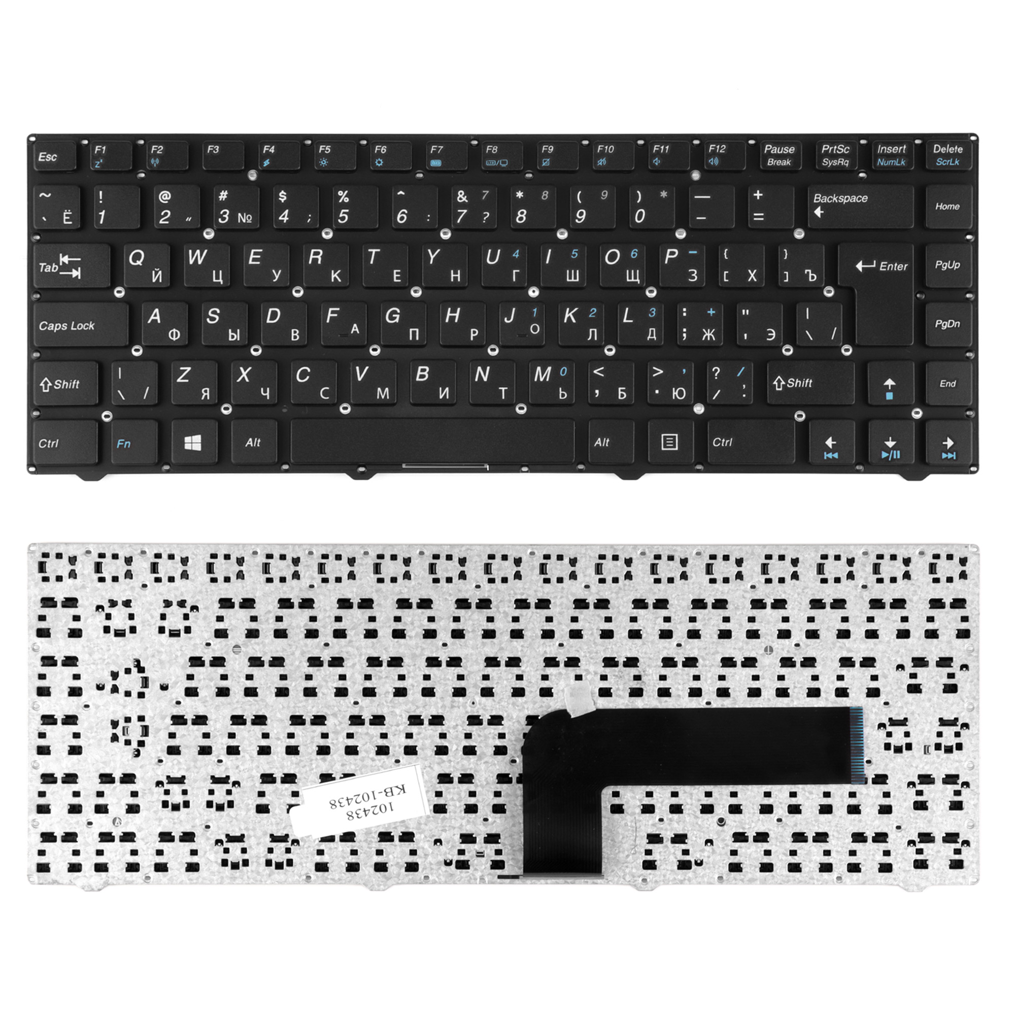 Клавиатура TopON для ноутбука DNS 0150931, Pegatron B14Y, Clevo W740, W840 Series