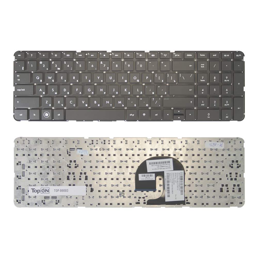 Клавиатура TopON для ноутбука HP Pavilion DV7-4000, DV7-5000 Series