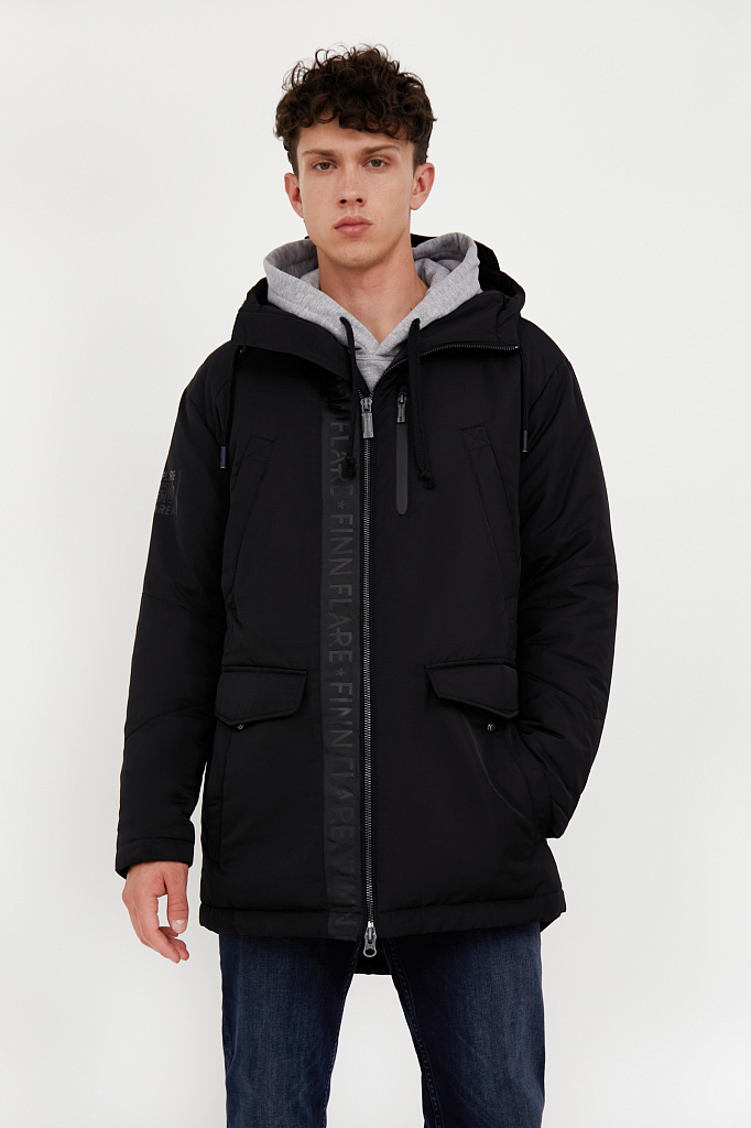 Куртка мужская Finn Flare A20-22005 черная 48