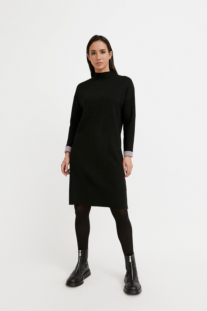 Платье женское Finn Flare W20-32109 черное 44