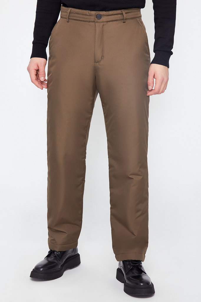 Спортивные брюки мужские Finn Flare W20-21016 коричневые 52