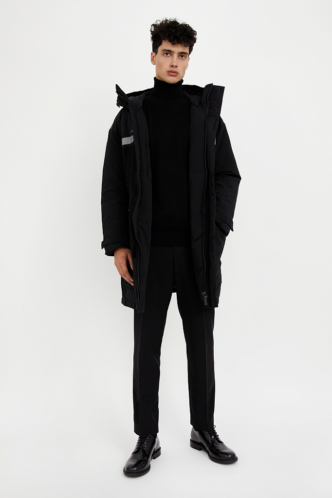 Зимняя куртка мужская Finn Flare W20-61002 черная 52