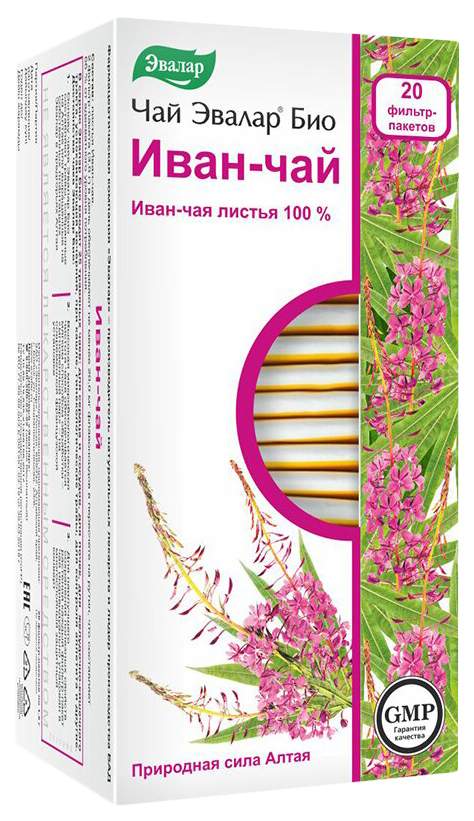 Чай Эвалар БИО Иван-чай 20 фильтр-пакетов