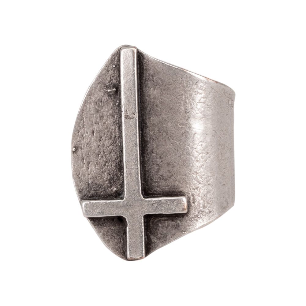 Кольцо бижутерное Крест OTOKODESIGN 55863 серебристое р.OS