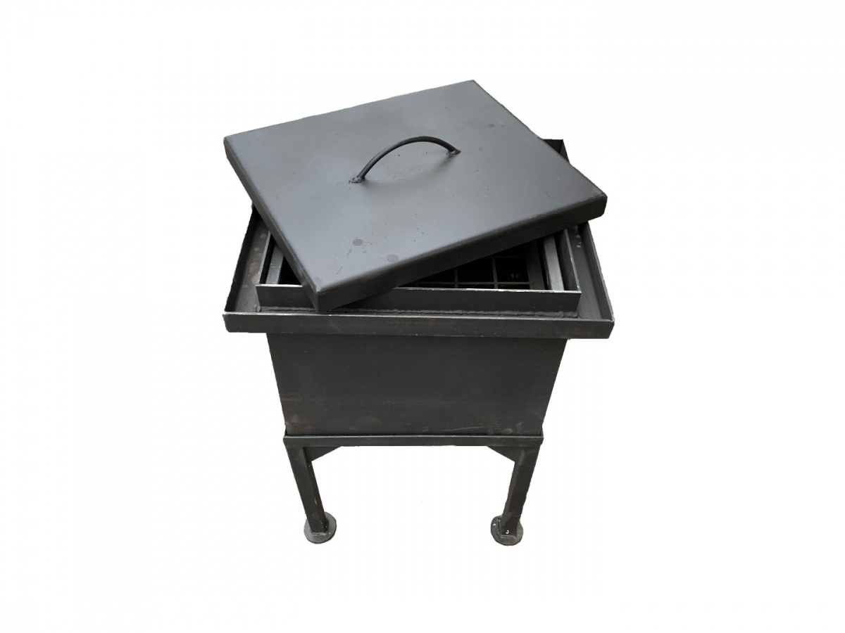 Коптильня отзывы. Устройство коптильни для горячего копчения из металла. Коптильня отзывы. Коптильня 420*270*175. Печь мангал разборная.