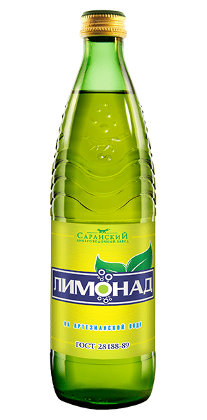 Напиток безалкогольный ЛВЗ Саранский Лимонад среднегазированный 0,5 л