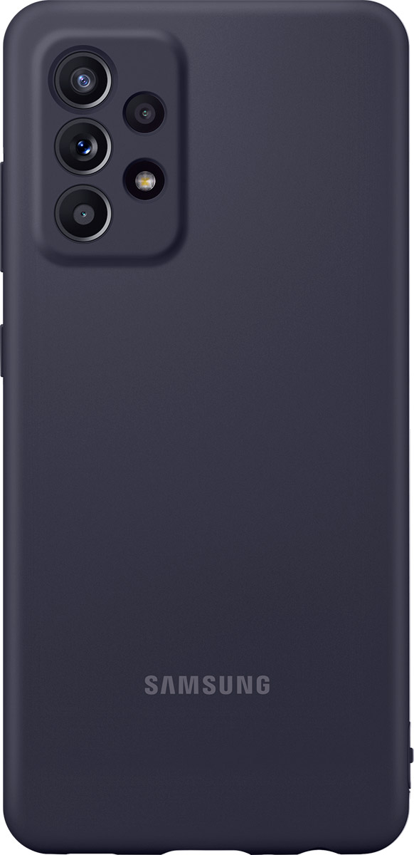 Чехол Samsung Silicone Cover для Galaxy A52 Black, купить в Москве, цены в интернет-магазинах на Мегамаркет