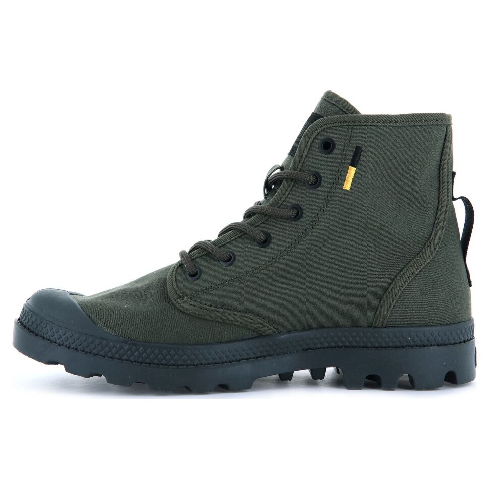 palladium green boots