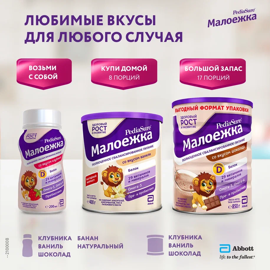 Отзывы о сухая смесь PediaSure Малоежка для диетического питания со вкусом  клубники, 1-10 лет, 400г - отзывы покупателей на Мегамаркет | детские смеси  3 (от года) - 100027171924