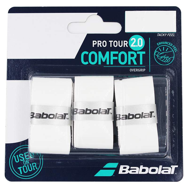 Babolat Overgrip Pro Tour 2.0 x3 White